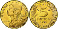 France 5 Centimes Coin, Marianne, Paris, Proof / BE -