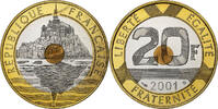 France 20 Francs Mont Saint Michel, Paris, Série BE -