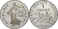 France Franc Coin, Semeuse, Paris, Proof / BE, Nickel -