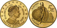 United Kingdom 5 Euro Elizabeth II, Copper-Nickel-Aluminum -