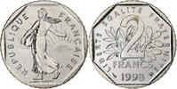 France 2 Francs Coin, Semeuse, Paris, BU, Nickel, KM:942.1 -