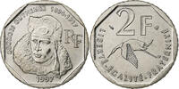 France 2 Francs Coin, Guynemer, Paris, FDC, Nickel, KM:1187 -