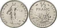 France 1/2 Franc Coin, Semeuse, Paris, Nickel, KM:931.1 -