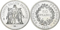 France 50 Francs Coin, Hercule, Paris, série FDC, Silver -