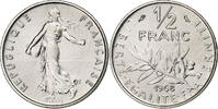 France 1/2 Franc Semeuse, Paris, Nickel, Gadoury:429, KM:931.1 -