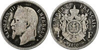 France Franc Napoleon III, Napoléon III, Strasbourg, Silver -