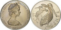British Virgin Islands 50 Cents BRITISH VIRGIN ISLANDS, Elizabeth II, Franklin Mint -