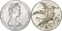 British Virgin Islands Dollar BRITISH VIRGIN ISLANDS, Elizabeth II, Franklin Mint, Silver -