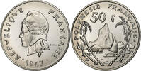 French Polynesia 50 Francs Paris, Nickel, KM:7 -