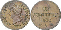 France Centime Dupré, Paris, Bronze, Gadoury:84, KM:754 -