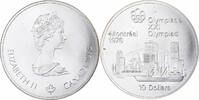 Canada 10 Dollars Elizabeth II, Montréal XXI Olympiade, Ottawa, Silver -