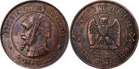 France 10 Centimes Napoleon III, SATIRICAL COINS, Bronze -