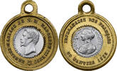 France Medaille 1853 Mariage de Napoléon III et dEugénie, Bi-Metallic AU(50-53)