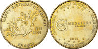 France Token Happy Birthday Normandy, Copper-nickel Aluminium -