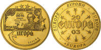 Spain betaalpenning L'Europe, Copper Gilt -