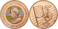 Vatican 5 Euro Cent 5 C, Essai-Trial Benoit XVI, Copper -