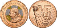 Vatican 5 Euro Cent 5 C, Essai-Trial Benoit XVI, Copper -