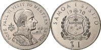 Samoa Dollar Paul VI Visit, Copper-nickel -