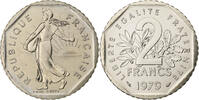 France 2 Francs Semeuse, Monnaie de Paris, série FDC, Nickel -