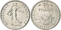France 1/2 Franc Semeuse, Paris, série FDC, Nickel -