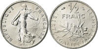France 1/2 Franc Semeuse, Paris, FDC, Nickel, Gadoury:429 -