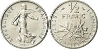 France 1/2 Franc Semeuse, Paris, FDC, Nickel, Gadoury:429 -