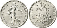 France 1/2 Franc Semeuse, Paris, FDC, Nickel, Gadoury:429 -