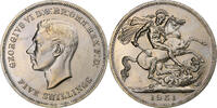 Great Britain 5 Shillings George VI, London, Copper-nickel -