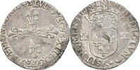 France 1/4 Ecu Louis XIII, Bordeaux, Silver, Gadoury:27 -
