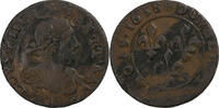 France Double Tournois Louis XIII, Axe Loire-Rhône, Copper -