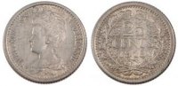 Netherlands 25 Cents Coin, Wilhelmina I, Silver, KM:146 -