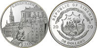 Liberia 20 Dollars Copenhague, Proof, Silver -