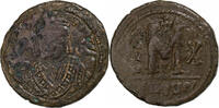 Follis Maurice Tiberius, Thessalonica, Bronze, Sear:533 -