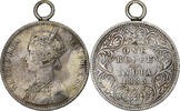 British India 1 Rupee Victoria, Silver -