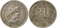 Brazil 20 Reis Liberty, Copper-nickel -
