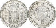 Brazil 960 Reis João VI, Rio de Janeiro, Overstruck, Silver -