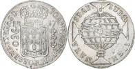 Brazil 960 Reis João VI, Rio de Janeiro, Overstruck, Silver -