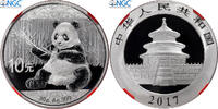 China 10 Yüan Panda, Kung Fu Panda 3, Proof, Silver, NGC -