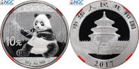 China 10 Yüan Panda, Kung Fu Panda 3, Proof, Silver, NGC -