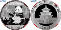 China 10 Yüan Panda, Kung Fu Panda 3, Proof, Silver, NGC -