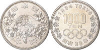 Japan 1000 Yen 1964 Summer Olympics, Tokyo, Silver -