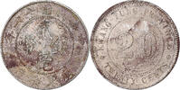 Republic of China 2 Jiao, 20 Cents Kwantung, Silver -