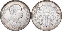 Thailand Baht 2460 (1917) Rama VI, Silver VZ+ 84,95 EUR  plus 4,95 EUR verzending