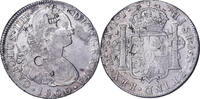 Peru 8 Reales Carlos IV, Lima, Chopmarked, Silver -