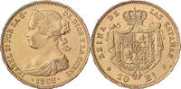 Spain 10 Escudos Isabel II, Madrid, Gold -