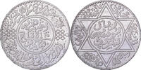 Morocco 10 Dirhams Yusuf, Paris, Silver -