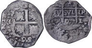 Peru 1 Réal Charles II, Lima, COB, Silver -