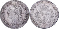 France Écu à la vieille tête Louis XV, Perpignan, Silver -