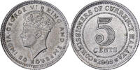 Malaya 5 Cents George VI, Silver -