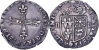 France 1/4 Ecu de Béarn Henri IV, Morlaas, Silver -